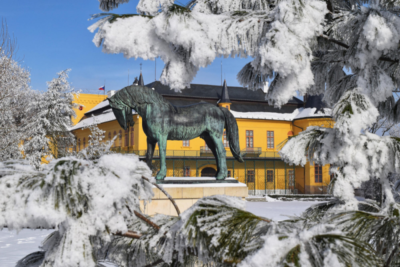 Zámek Slatiňany v zimě<br />Autor: Archiv NPÚ - ÚPS na Sychrově