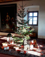 Vánoční výzdoba na zámku Náchod