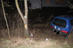 Nehoda na silnici třetí třídy v obci Sýkořice ve směru od Žernova