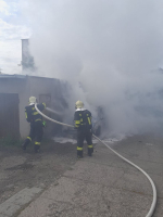Požár osobního automobilu v Ohrazenicích
