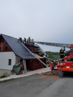 Požár rodinného domu v Roprachticích
