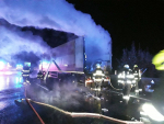 Hořící kamion blokoval silnici na Turnov