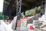 Rekonstrukce tribuny na turnovském fotbalovém stadionu