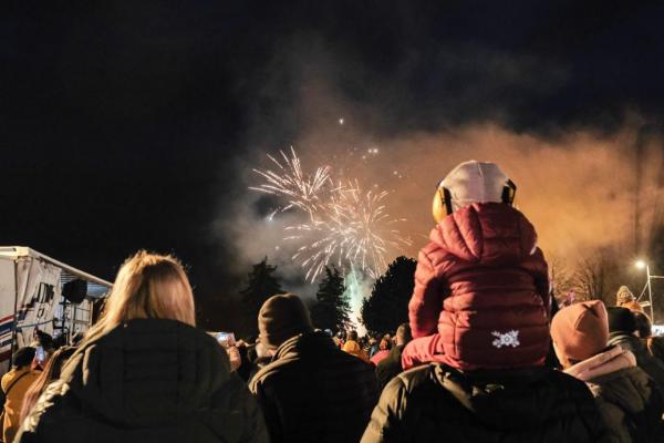 Novoroční ohňostroj v Turnově s doprovodným programem<br />Autor: Marcela Jandová