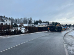 Řidič kamionu havaroval v Čisté u Horek na ledovce