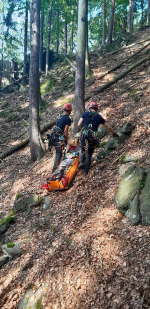 Záchrana muže na Riegrově stezce u Semil