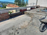 Průběh rekonstrukce střechy