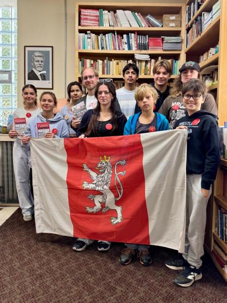 Setkání v Chicagu... s Markem Torčíkem, s dětmi T. G. Masaryk School