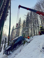 Zásah hasičů v katastru obce Jilemnice - Vítkovice (Skelné Hutě)