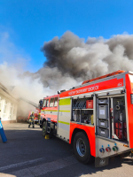 Požár průmyslového objektu v Horce u Staré Paky