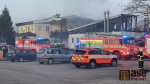 Požár průmyslového objektu v obci Horka u Staré Paky