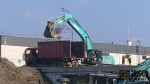 Začátek demolice mostu v Hodkovicích v sobotu 11. dubna 2026