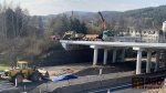 Začátek demolice mostu v Hodkovicích v sobotu 11. dubna 2026