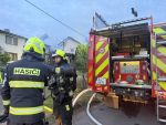 Požár rodinného domu v Mírové pod Kozákovem